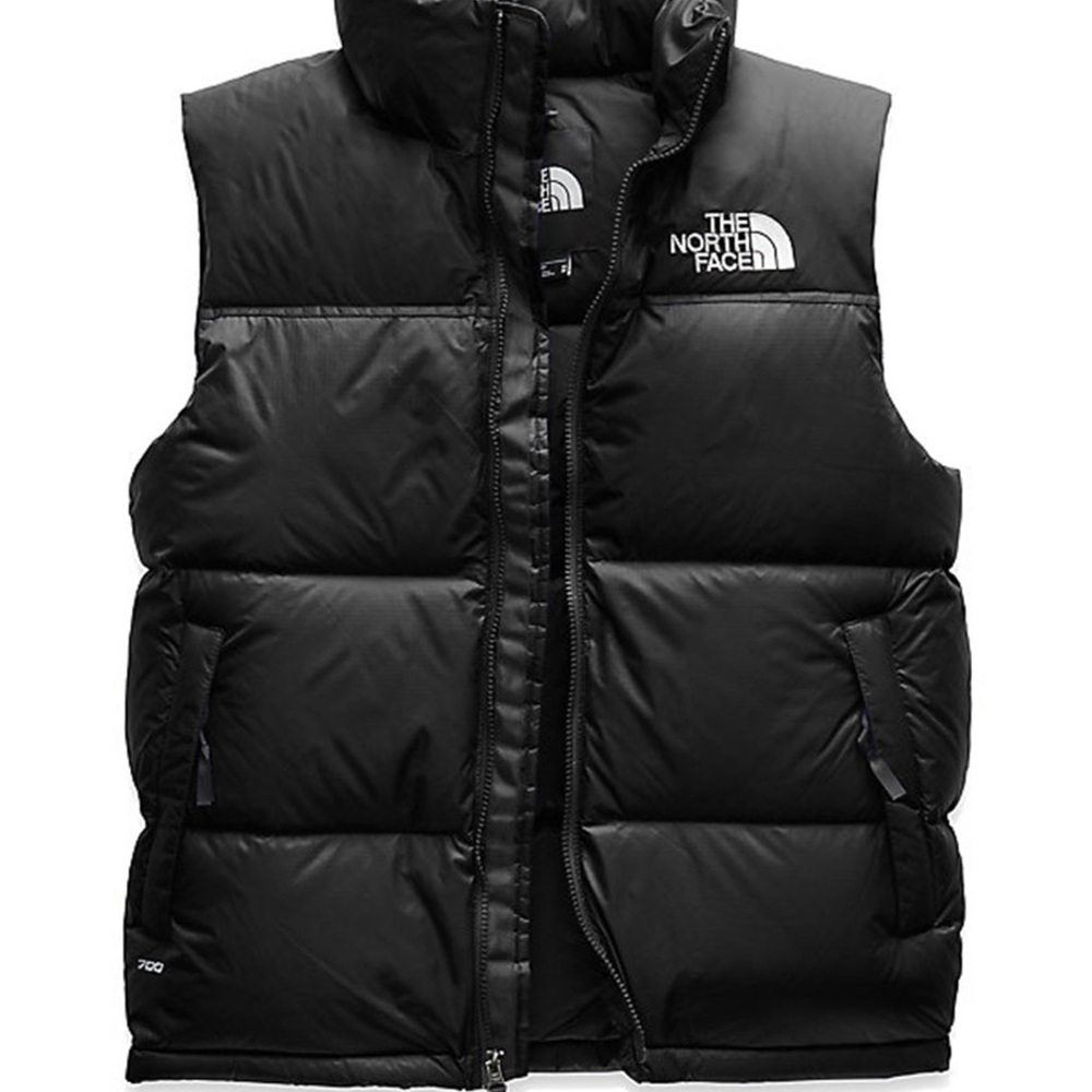 The North Face black puffer vest